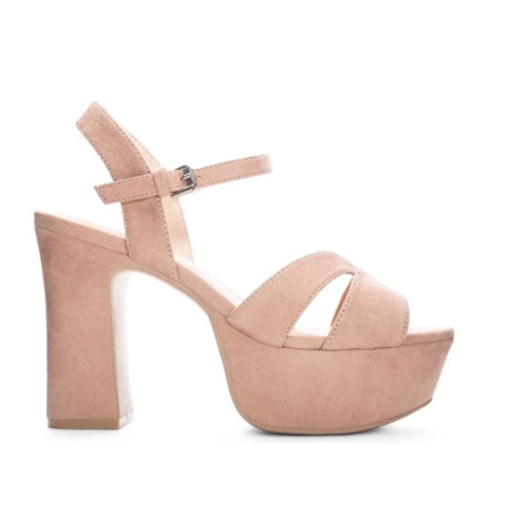 Chinese Laundry Shoes - Chinese Laundry Nude Platform Sandals - Wedding / Bridesmaid shoes